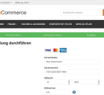 xtCommerce: Zahlung mit G+S Kreditkarte