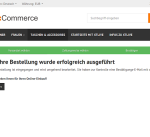 xtCommerce: Erfolgsseite