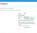 Magento: Zahlung SEPA-Lastschrift